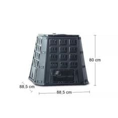 nabbi Zahradní kompostér IKEL420C 420 l - Černá