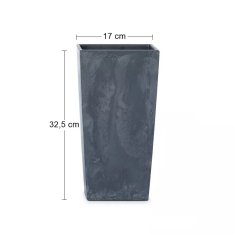 nabbi Plastový květináč DURS170E 17 cm - antracit