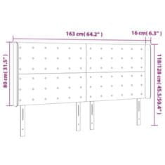 Vidaxl Čelo postele typu ušák černé 163x16x118/128 cm umělá kůže