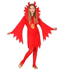 Widmann Dívčí karnevalový kostým pro ďábla, 140