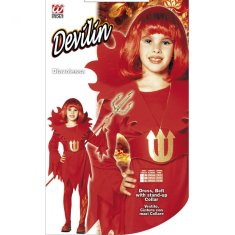 Widmann Dívčí karnevalový kostým pro ďábla, 140