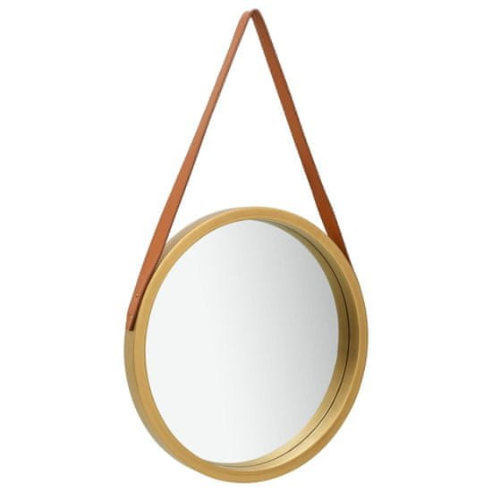 Vidaxl vidaXL Nástěnné zrcadlo na proužku 40 cm zlaté