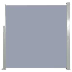 Greatstore Zatahovací boční markýza / zástěna 140 x 300 cm šedá