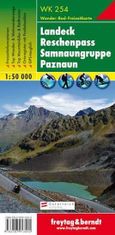 Freytag & Berndt WK 254 Landeck, Reschenpass, Samnaun Group, Paznaun 1:50 000 / turistická mapa