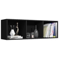 Vidaxl Knihovna / TV skříňka černá 36 x 30 x 114 cm dřevotříska