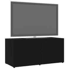 Greatstore TV stolek černý 80 x 34 x 36 cm dřevotříska