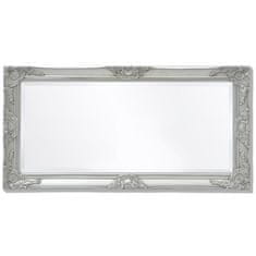 Vidaxl Nástěnné zrcadlo barokní styl 100x50 cm stříbrné