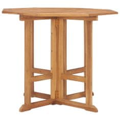 Greatstore Skládací zahradní jídelní stůl 90 x 90 x 75 cm masivní teak