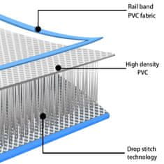 Vidaxl Nafukovací cvičební podložka s pumpou 800x100x10 cm PVC modrá