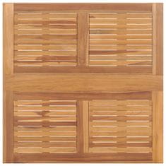 Greatstore Skládací zahradní jídelní stůl 90 x 90 x 75 cm masivní teak