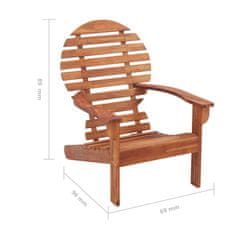 Greatstore Křeslo Adirondack masivní akáciové dřevo