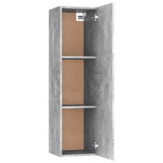 Greatstore TV stolky 2 ks betonově šedé 30,5 x 30 x 110 cm dřevotříska