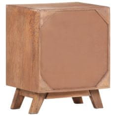 Greatstore Noční stolek 40 x 30 x 50 cm masivní mangovníkové dřevo