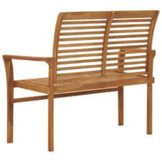 Vidaxl Zahradní lavice 112 cm masivní teak