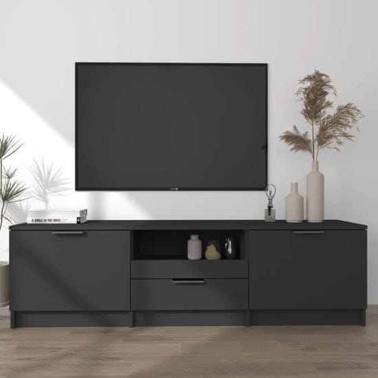 Vidaxl TV skříňka černá 140 x 35 x 40 cm kompozitní dřevo