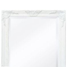 Vidaxl Nástěnné zrcadlo barokní styl 100x50 cm bílé