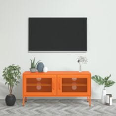 Vidaxl TV skříňka oranžová 105 x 35 x 50 cm ocel