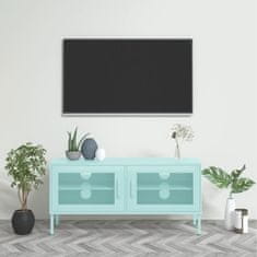 Vidaxl TV skříňka mátová 105 x 35 x 50 cm ocel