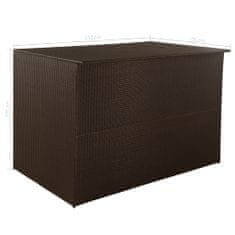 Petromila Zahradní úložný box hnědý 150 x 100 x 100 cm polyratan