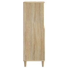 Greatstore Skříň highboard dub sonoma 60 x 36 x 110 cm kompozitní dřevo