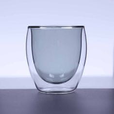 Ty Glass Termosklenice s dvojitým sklem 150ml - transparent black