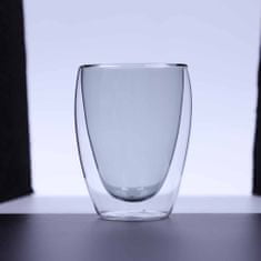 Ty Glass Termosklenice s dvojitým sklem 350ml - transparent black