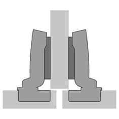 Hettich sensys 8675 110° bez zavírací pružiny, polonaložený, TH-Vrtací obraz 52 x 5,5 mm (9073663)