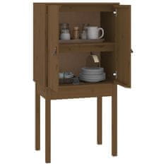 Vidaxl Skříň highboard medově hnědá 60x40x120 cm masivní borovice