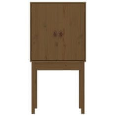 Vidaxl Skříň highboard medově hnědá 60x40x120 cm masivní borovice