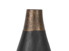 Beliani Černá dekorativní váza EMONA