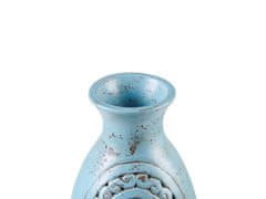 Beliani Dekorativní modrá váza MEGARA