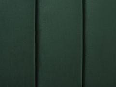 Beliani Sametová postel 140 x 200 cm zelená MARVILLE