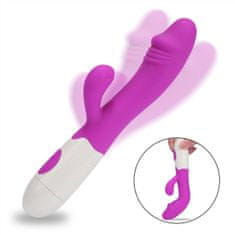 Vibrátor - dvojitý masážní přístroj pro ženy Purple