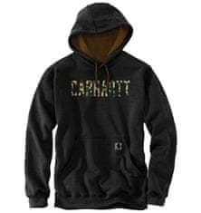 Carhartt Mikina Carhartt Midweight Camo Logo ČERNÁ - XL