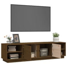 Greatstore TV skříňka medově hnědá 156 x 40 x 40 cm masivní borové dřevo