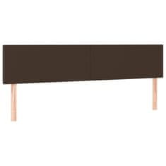 Greatstore Box spring postel s matrací hnědá 160x200 cm umělá kůže