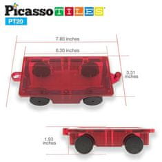 PicassoTiles 2ks magnetických vozidel - AUTO TRUCK SET 