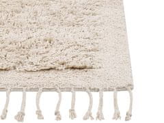 Beliani Bavlněný koberec 80 x 150 cm béžový BITLIS