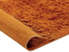 Beliani Bavlněný koberec 140 x 200 cm oranžový BITLIS