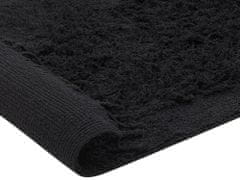 Beliani Bavlněný koberec 80 x 150 cm černý BITLIS