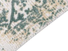 Beliani Vintage koberec 140 x 200 cm béžový/ zelený BOYALI