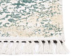 Beliani Vintage koberec 140 x 200 cm béžový/ zelený BOYALI