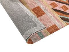 Beliani Vlněný koberec 140 x 200 cm barevný YOMRA