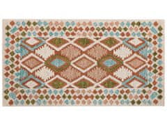Beliani Vlněný koberec 80 x 150 cm barevný ERMENEK