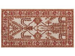 Beliani Vlněný koberec 80 x 150 cm oranžový/béžový ADILCEVAZ