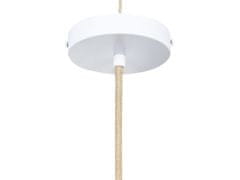 Beliani Závěsná lampa béžová/ přírodní YUMURI