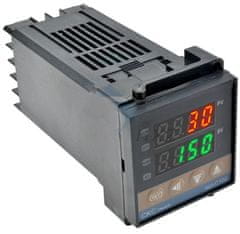 HADEX Průmyslový termostat REX-C100 pro různé senzory, napájení 230VAC