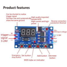 HADEX Časovač - programovatelný časový spínač s tranzistory MOSFET