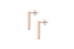 BeWooden Náušnice s dřevěným detailem Lumen Earrings Rectangle