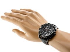 Gino Rossi Pánské analogové hodinky s krabičkou Qubus černá